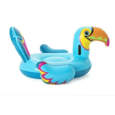 Bestway 2.07m x 1.50m tipsy toucan ride-on (contents:1 ride-on, repair patch)